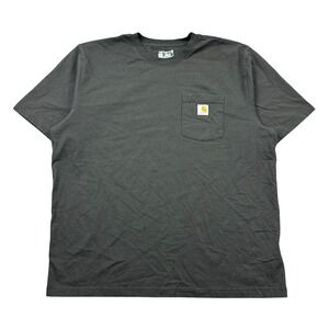 Carhartt T Shirt Men's XL Black Pocket Tee Workwear Loose Fit